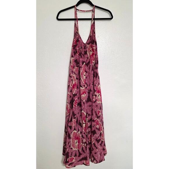 Equipment Limited Edition Allianna Floral Print Silk Dress Hawaiian Retro Midi - Picture 4 of 8